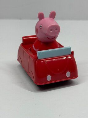 Peppa Pig Red Car Toy Figure 2015 TCG Collectible 6cm